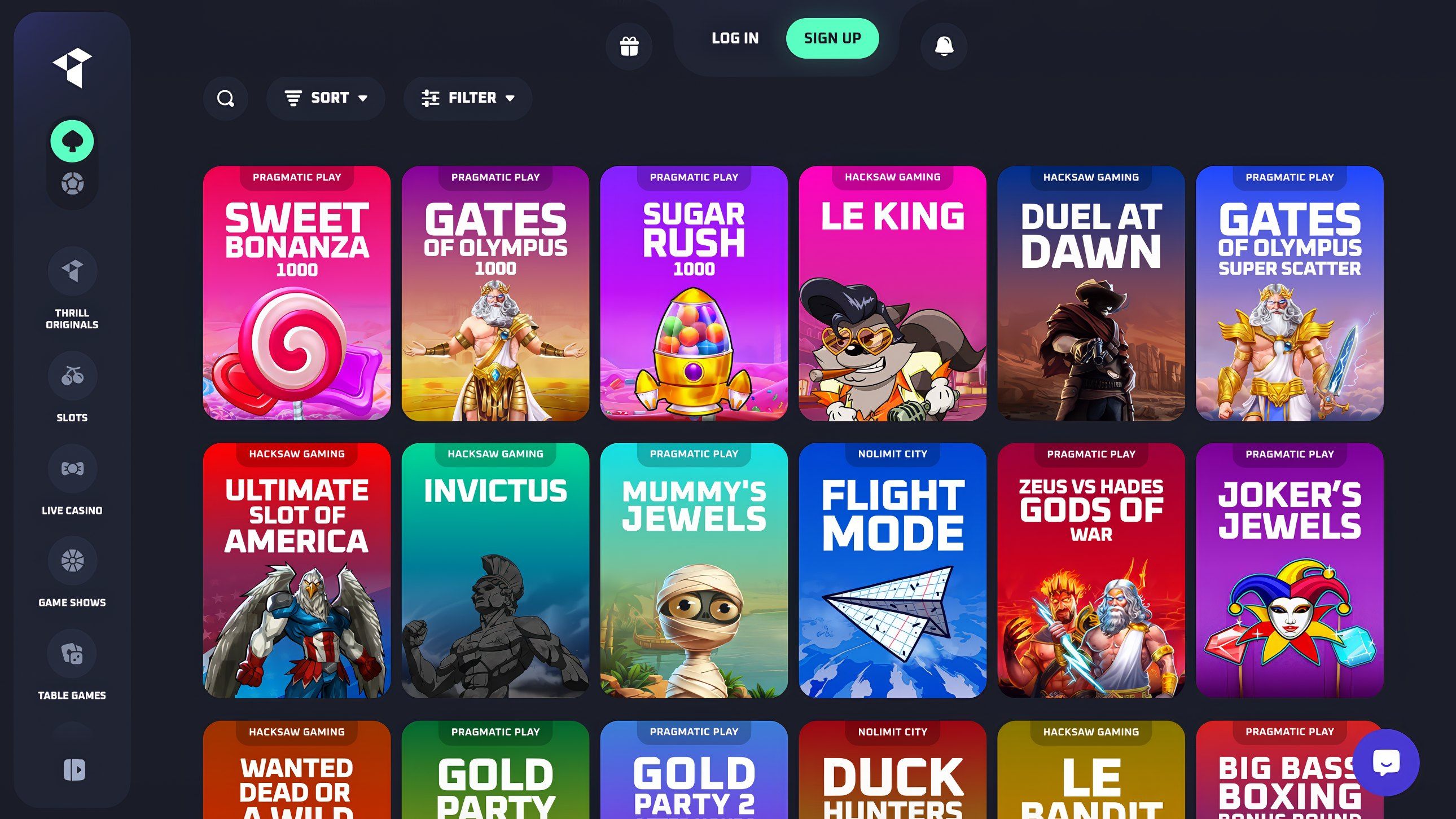 Thrill desktop screenshot 2